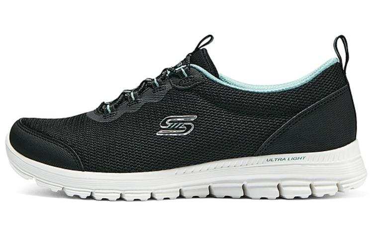 Skechers Cushioning Lightweight Low top Casual Shoes Women's Black White