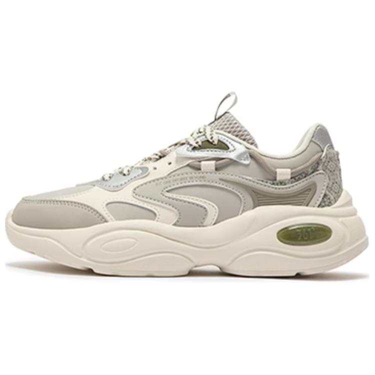 361° Surge Collection Synthetic Leather Slip Resistant Abrasion Resistant Low top Casual Shoes Women's Gray Beige
