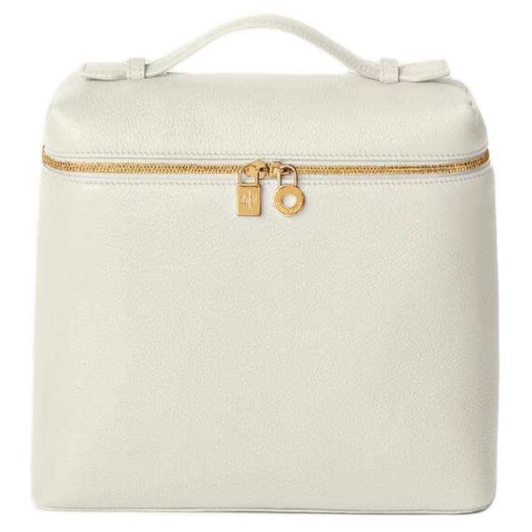 Loro Piana ExtraPocket Cow Leather Backpack Women's White