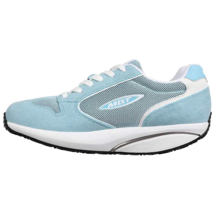 MBT Textile, Split Cow Leather Cushioning Slip Resistant Cushioning Slip Resistant Low top Casual Shoes Women's Blue