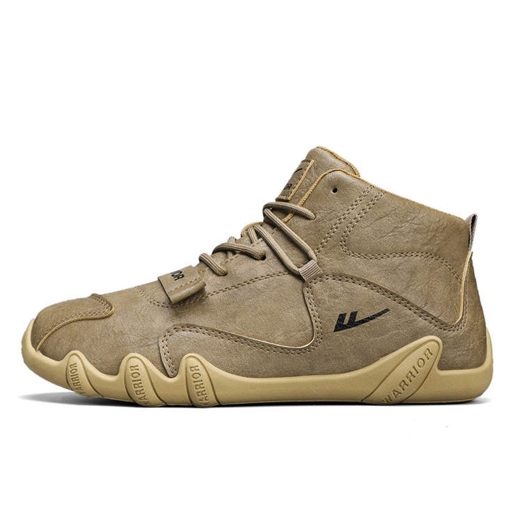 WARRIOR WARRIOR Breathable Mid top Casual Shoes Men's Brown