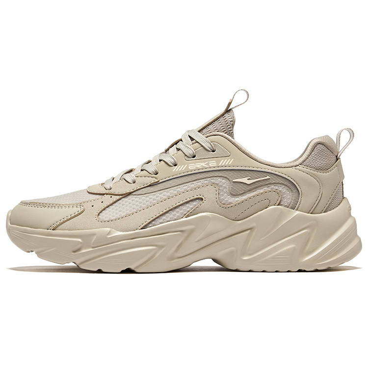 Erke Yi Jie Abrasion Resistant Breathable Height Increasing Low top Casual Shoes Men's Light Mist Gray