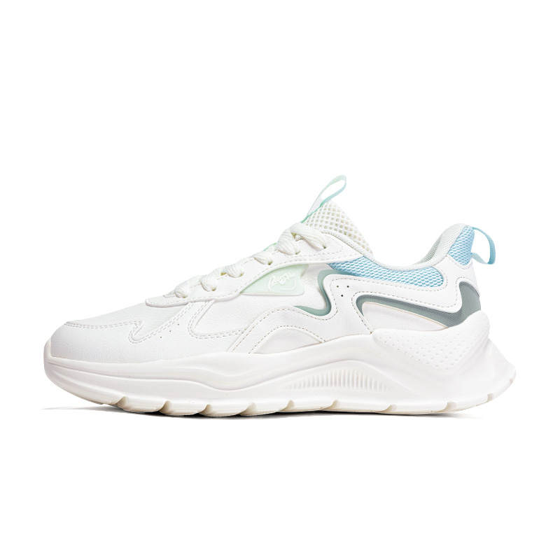 361° Cushioning Slip Resistant Abrasion Resistant Lightweight Low top Casual Shoes Women's White Blue