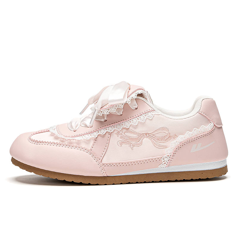 Warrior Textile, Synthetic Leather Slip Resistant, Breathable, Lightweight Low top Casual Shoes Women's Peach Pink