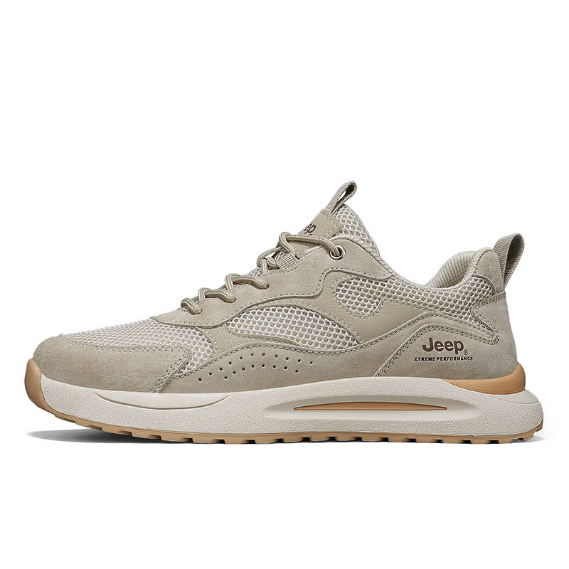 Jeep Wear resistant And Lightweight Low top Casual Shoes Men's Beige