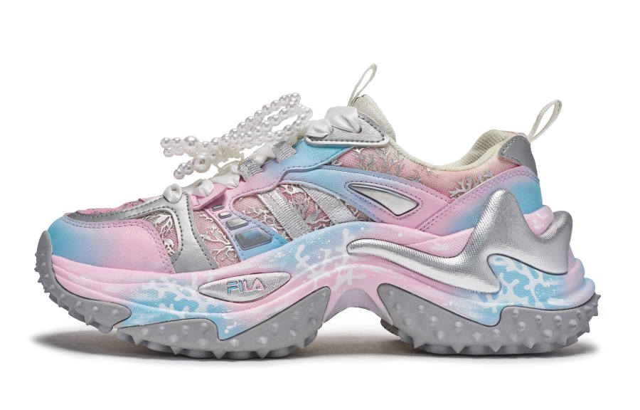 FILA SOFIA 3 WD 25 Years 2.0 Edition Barbed 811, Dream Coral Abrasion Resistant Breathable Low top Casual Shoes Women's