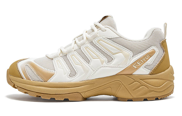 FEIYUE Slip-Resistant Abrasion-Resistant Low-top Casual Shoes Unisex Beige Earth Yellow