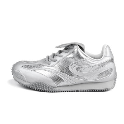 DEAF Pu Low top Casual Shoes Unisex Gray Silver