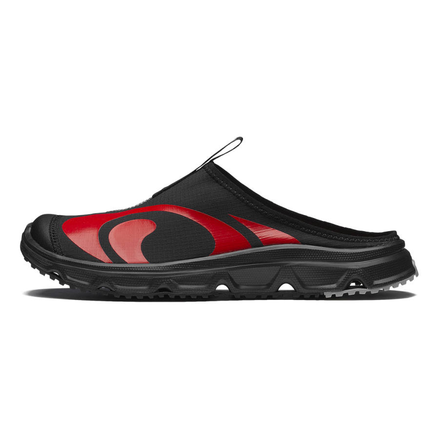SALOMON RX Slide 3.0 Low top Casual Shoes Unisex Black Alloy Fire Red