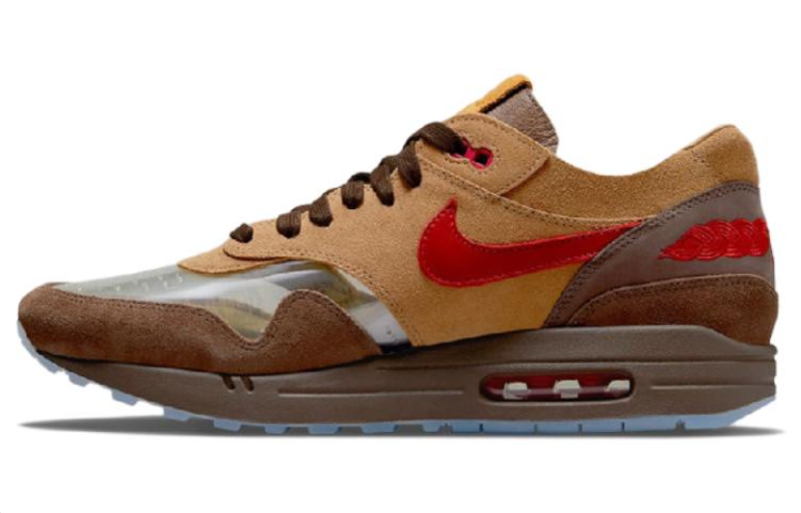 Nike CLOT X Nike Air Max 1 Brown Red