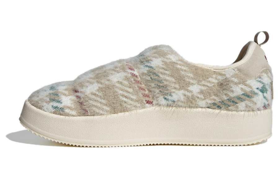 Adidas Originals Puffylette Fabric Comfortable Abrasion Resistant Breathable Low top Casual Shoes Unisex Beige