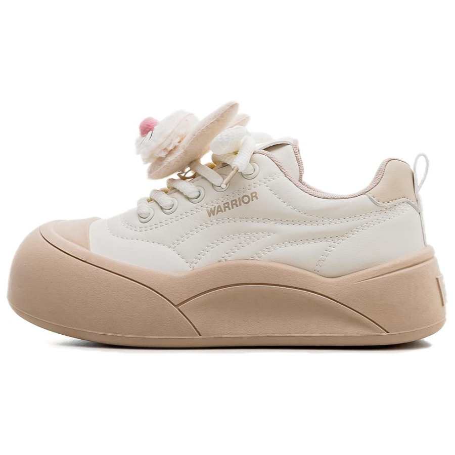 Warrior Lightweight Height Increasing Lightweight Height Increasing Low top Casual Shoes Women's Beige Khaki