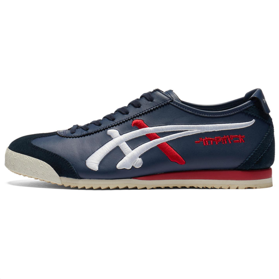 Onitsuka Tiger MEXICO 66 Slip Resistant Abrasion Resistant Low top Casual Shoes Unisex Blue White