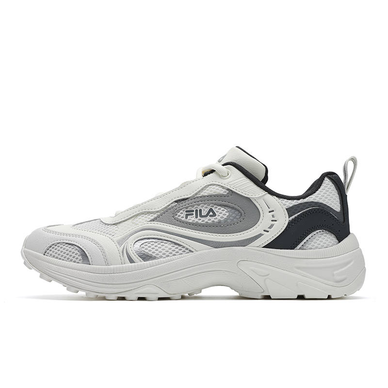 FILA FLUXION Sichuan Flow Shoes Abrasion Resistant, Breathable, Lightweight Low top Casual Shoes Men's White