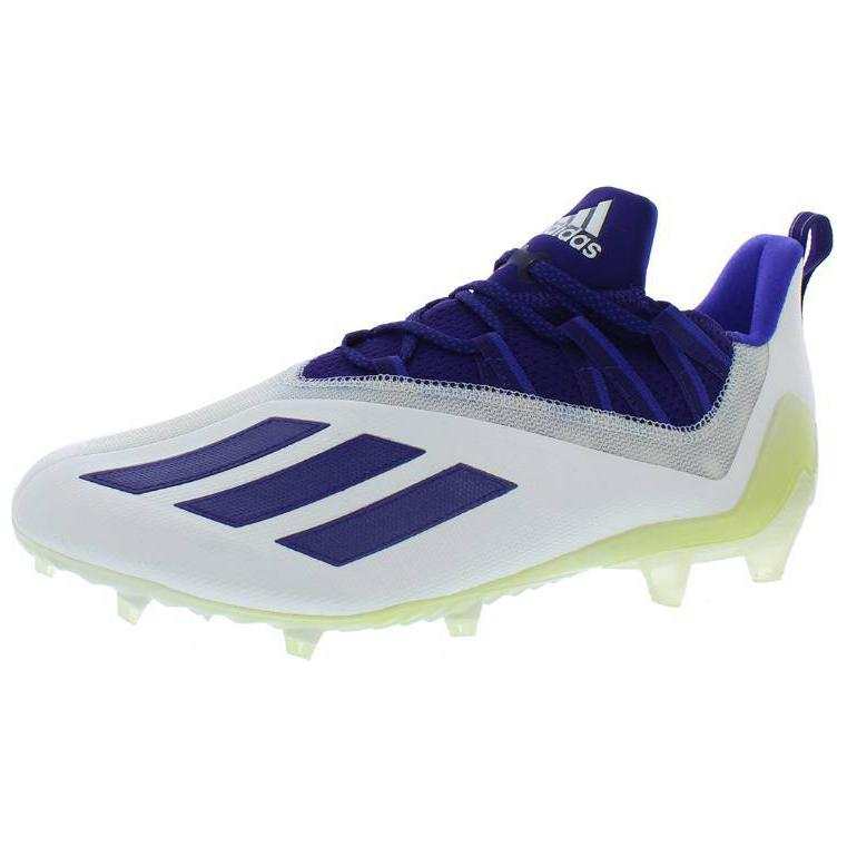 Adidas Adidas Adizero Cleats Slip Resistant Abrasion Resistant Soccer Shoes Men's White Purple