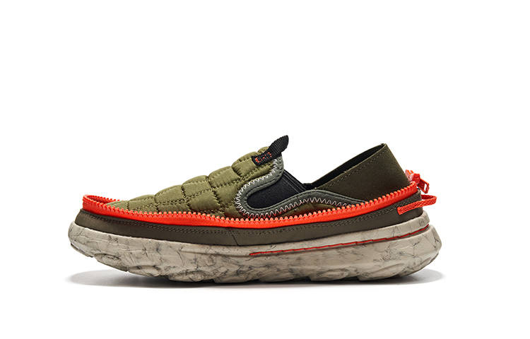 MERRELL Hutmoc 2 Textile, Nylon Cushioning Abrasion Resistant Low top Casual Shoes Men's Khaki Orange
