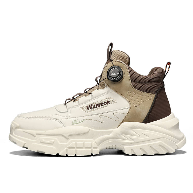 WARRIOR WARRIOR Ankle Length Combat Boots Men's Beige Brown