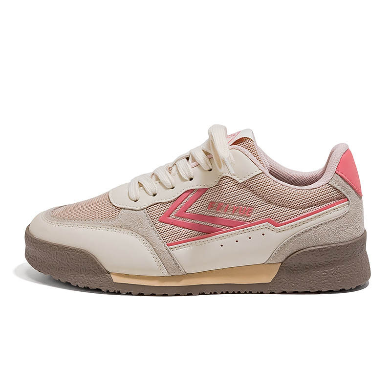 FEIYUE Slip-Resistant, Abrasion-Resistant, Lightweight Low-top Casual Shoes Women's Beige Pink