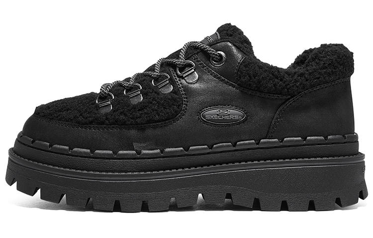 Skechers Street Niteball Platform Shoes Low top Casual Shoes Women's Black