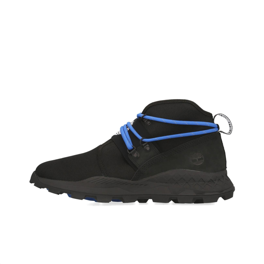 Timberland Brooklyn Leather And Fabric Chukka Wide Fit Shoes 'Black Ripstop'