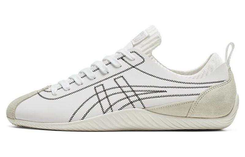 Onitsuka Tiger Sclaw Leather Slip Resistant Abrasion Resistant Low top Casual Shoes Unisex White