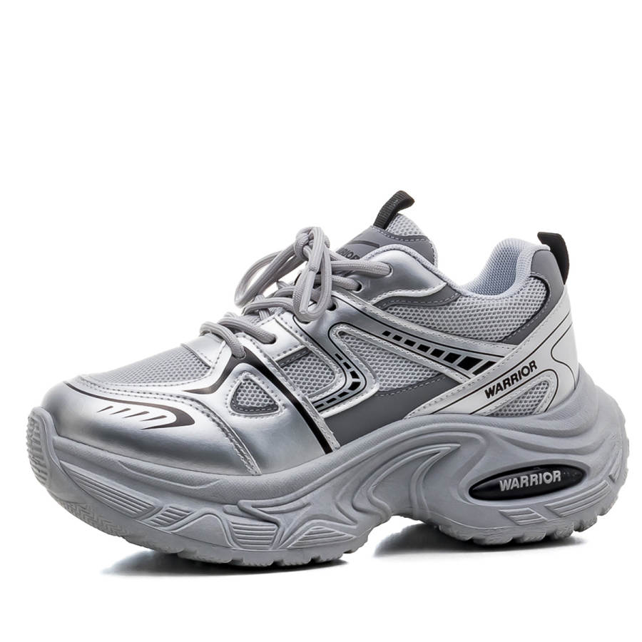 Warrior Athletic Shoes Synthetic Leather, Mesh Versatile Cushioning, Wear Resistant Low top Casual Shoes Women's