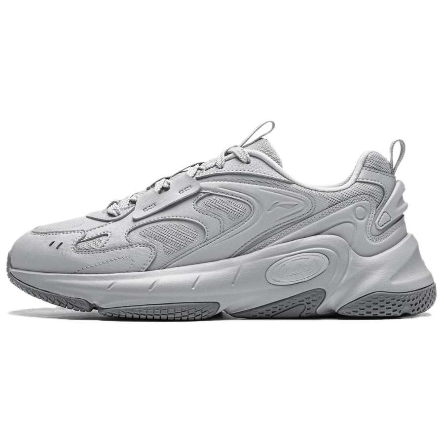 Li-Ning Li Ning Abrasion Resistant Cushioning Abrasion Resistant Cushioning Low top Casual Shoes Men's Mist Gray