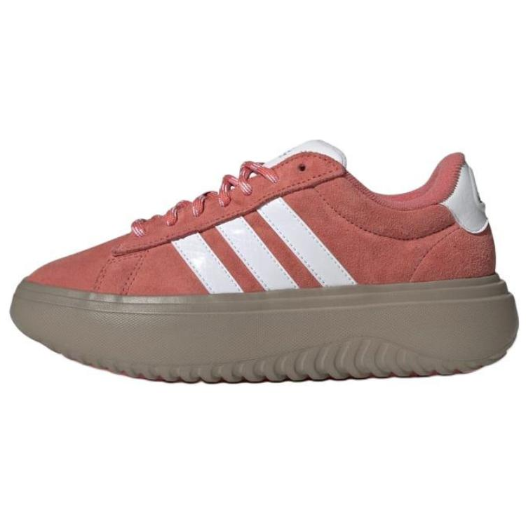 Adidas Adidas GRAND COURT Slip Resistant Abrasion Resistant Low top Casual Shoes Women's Red White