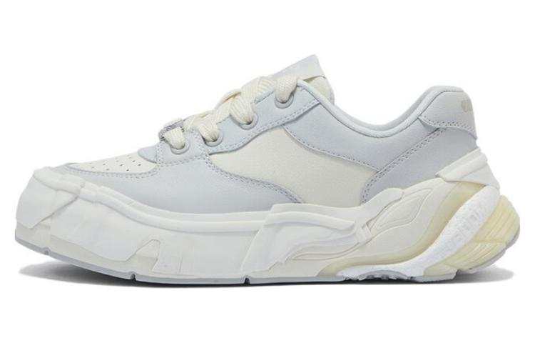 Li-Ning Li Ning Wuji BR Breathable Height Increasing Breathable Height Increasing Low top Casual Shoes Women's Ecru