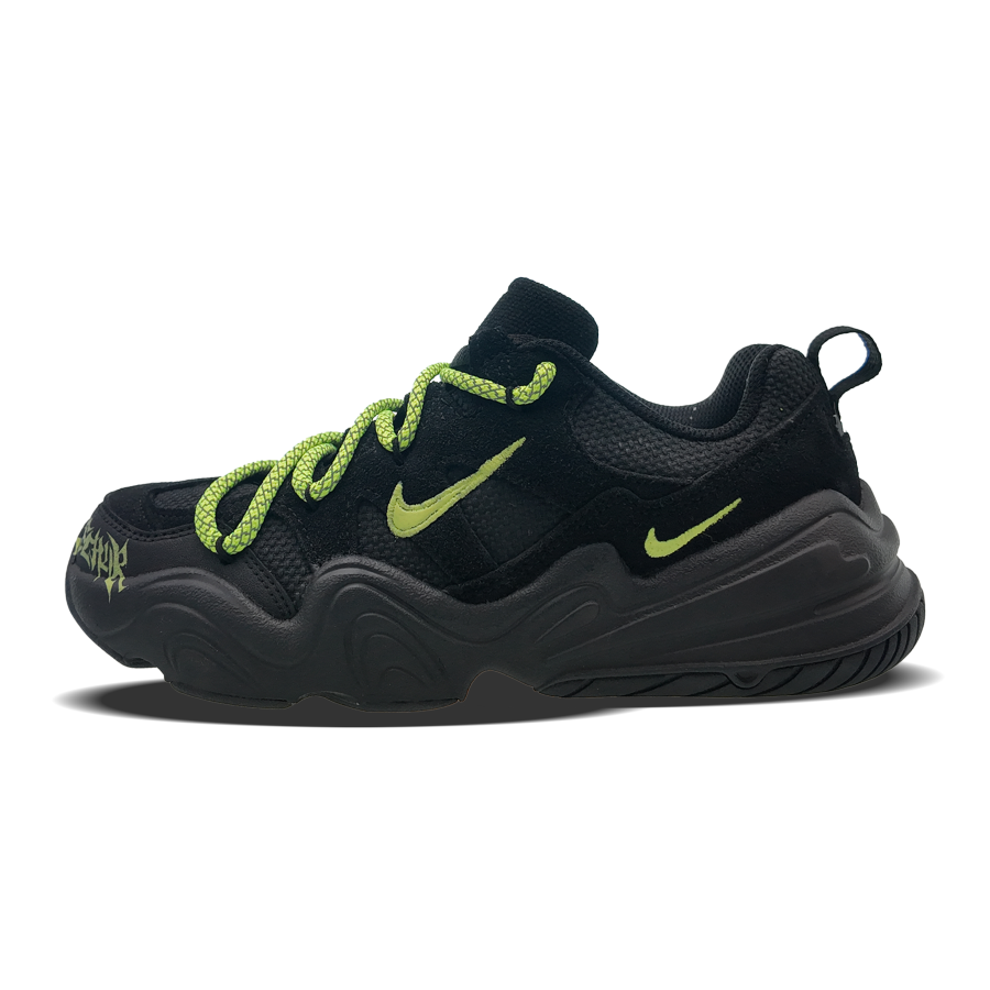 Nike Nike Tech Hera Abrasion Resistant Low top Casual Shoes Unisex Black Green