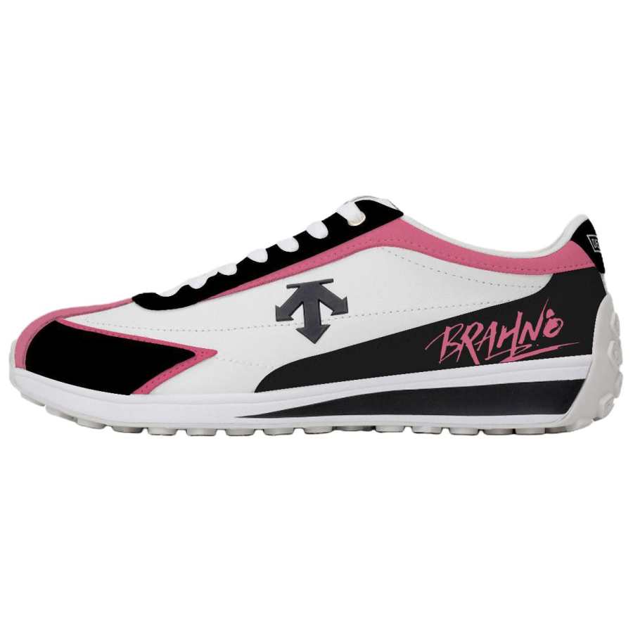 DESCENTE Cron Racer Abrasion Resistant Low top Casual Shoes Unisex Black Pink