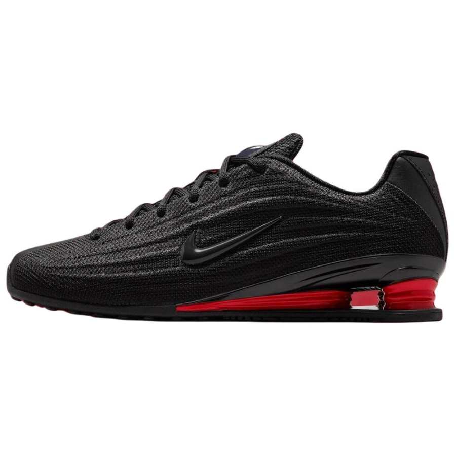 Nike Nike SHOX Z Fabric Breathable Low top Casual Shoes Women's Black Red