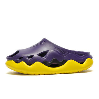 QINGKU Mamba Collection EVA Skeleton Slip Resistant Massage Cushioning Slide Slippers Men's Lakers Purple