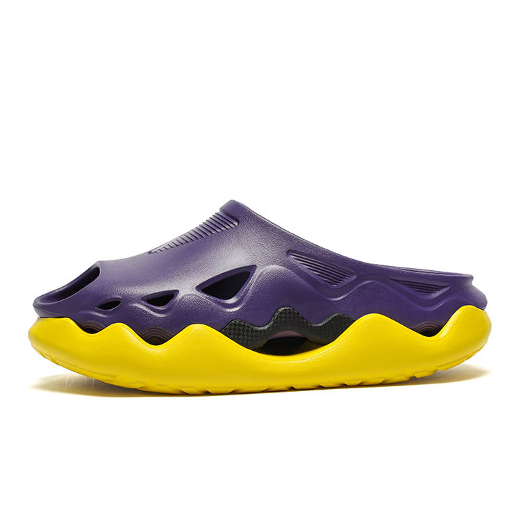 QINGKU Mamba Collection EVA Skeleton Slip Resistant Massage Cushioning Slide Slippers Men's Lakers Purple