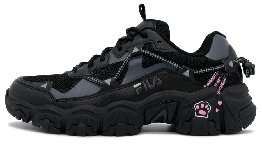 FILA Cat Claw Casual Shoes Unisex Low Top Pink