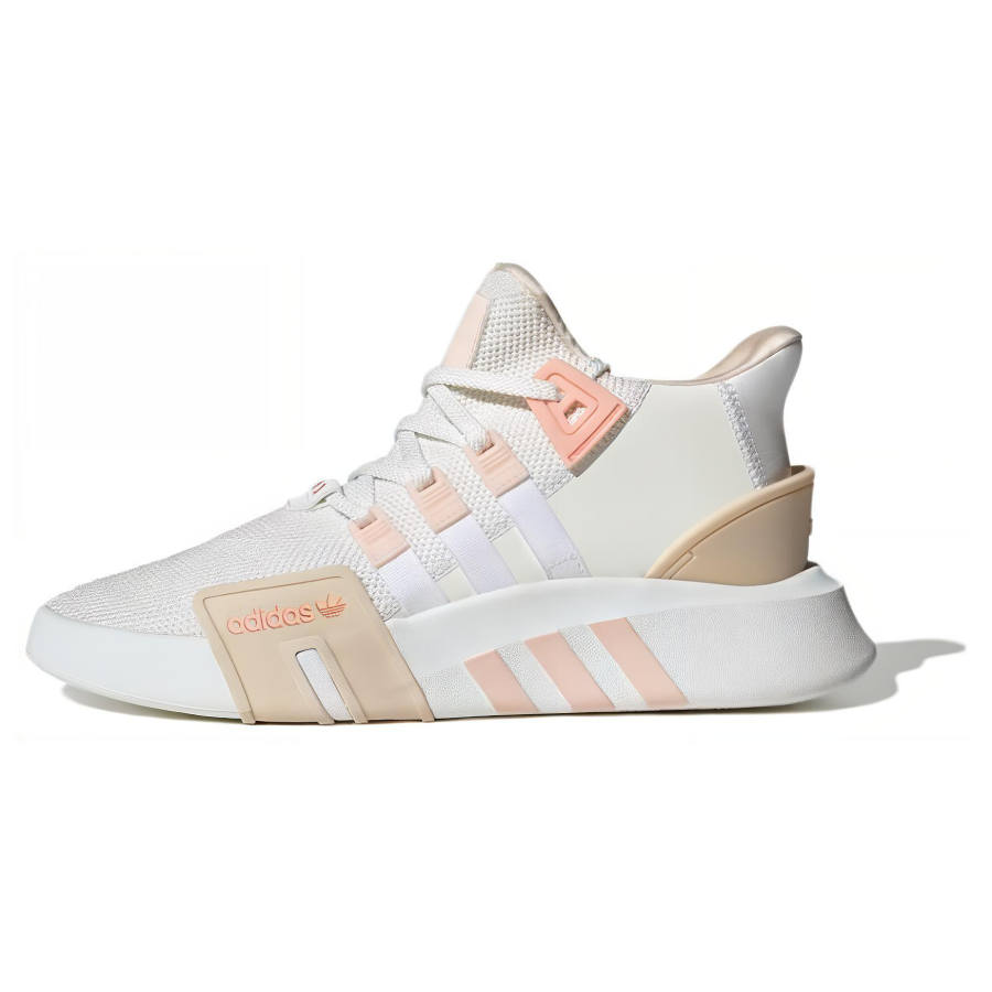 Adidas Originals Eqt Bask Adv Fabric Mid top Casual Shoes Unisex White Brown
