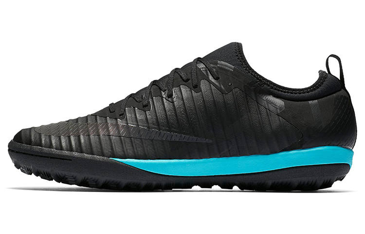 Nike Nike TF Turf Cushioning Slip Resistant Abrasion Resistant Soccer Shoes Men's Black Blue