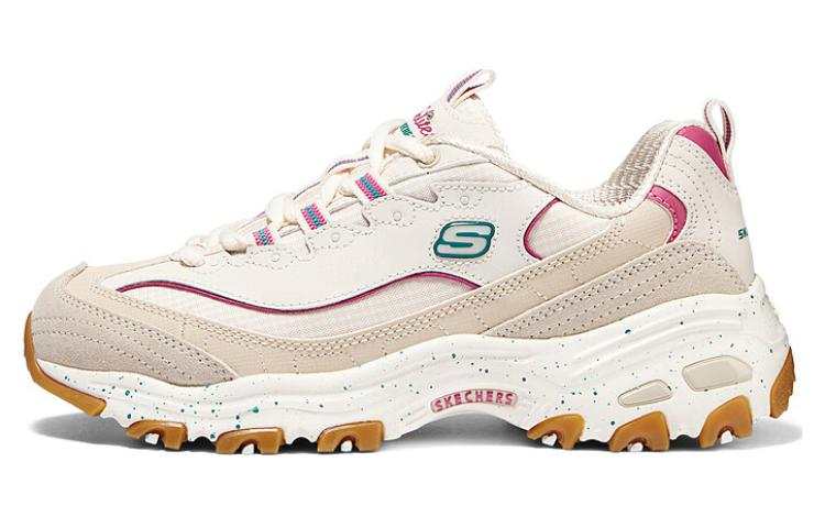 Skechers D'LITES 1.0 Support Height Increasing Breathable Low top Casual Shoes Women's Beige