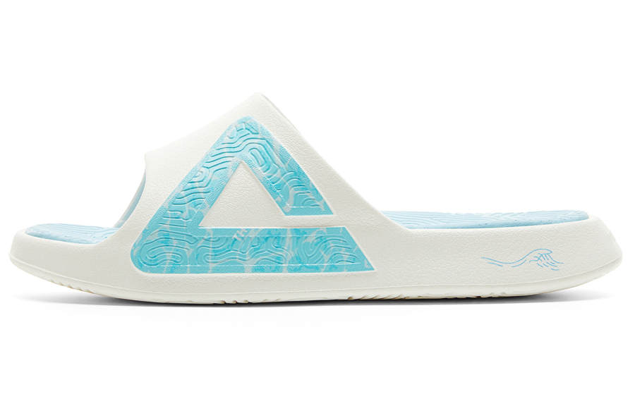 PEAK PEAK State Pole Slide Slippers Women's Milk White Light Blue