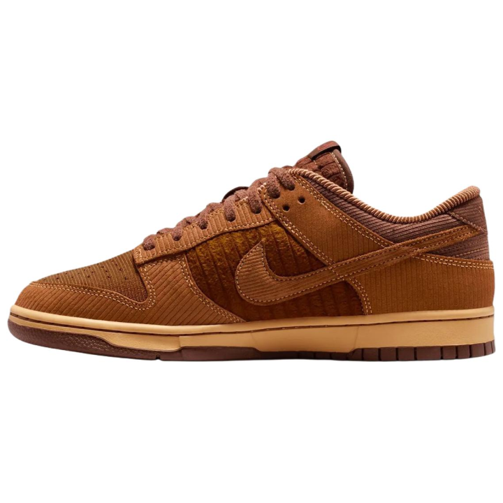 Nike Nike Dunk Textile, Leather Low top Skateboard Shoes Men's Dark Brown