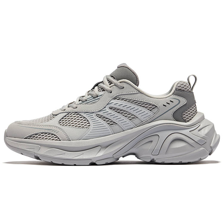 Erke Day 1 Low top Casual Shoes Men's Light Gray White Dew Gray