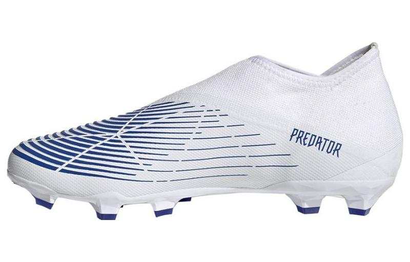 Adidas Adidas Predator Edge.3 FG Firm Ground Cushioning, Wear Resistant Soccer Shoes Men's White Blue