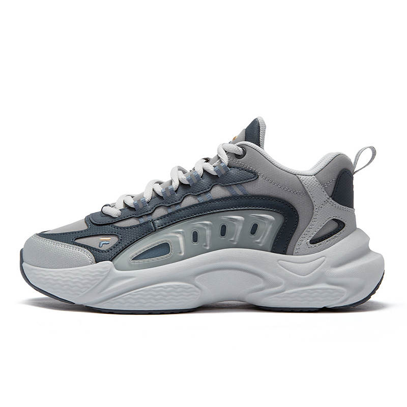 FILA FUSION SKY TRAIL DX Fishbone Head Abrasion Resistant Low top Casual Shoes Men's Gray