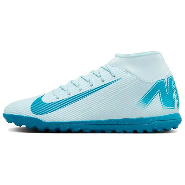 Nike Nike Mercurial Superfly 10 Artificial Turf Slip Resistant Abrasion Resistant Soccer Shoes Men's Blue