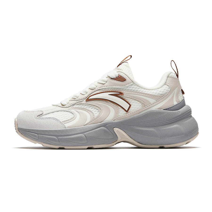Anta Galaxy Casual Shoes Women's Ivory White/Chalk/Sand Grain Gray