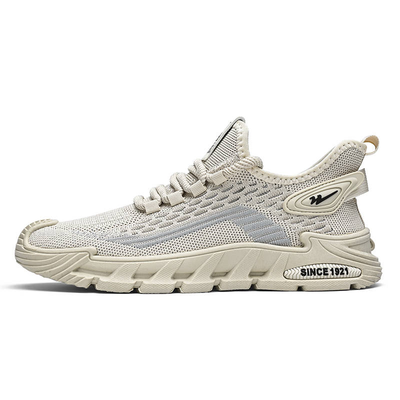 Binary Binary Lightweight, Breathable, And Slip Resistant Low top Casual Shoes Men's Beige