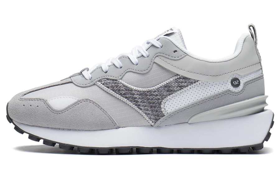 Li-Ning Li Ning Rebound Slip Resistant, Abrasion Resistant, Breathable Low top Sports Casual Shoes Women's Gray