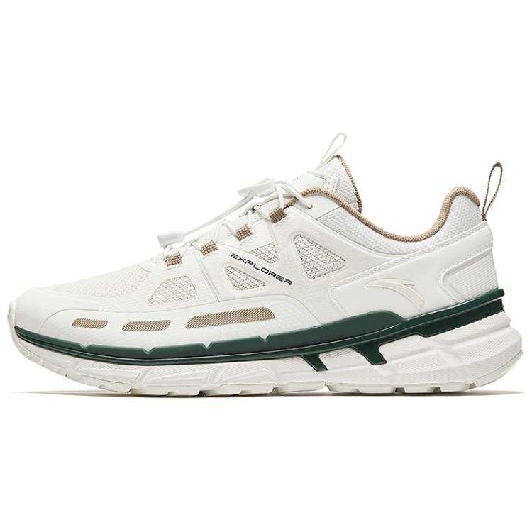 Anta Slip Resistant And Breathable Low top Casual Shoes Men's White Green
