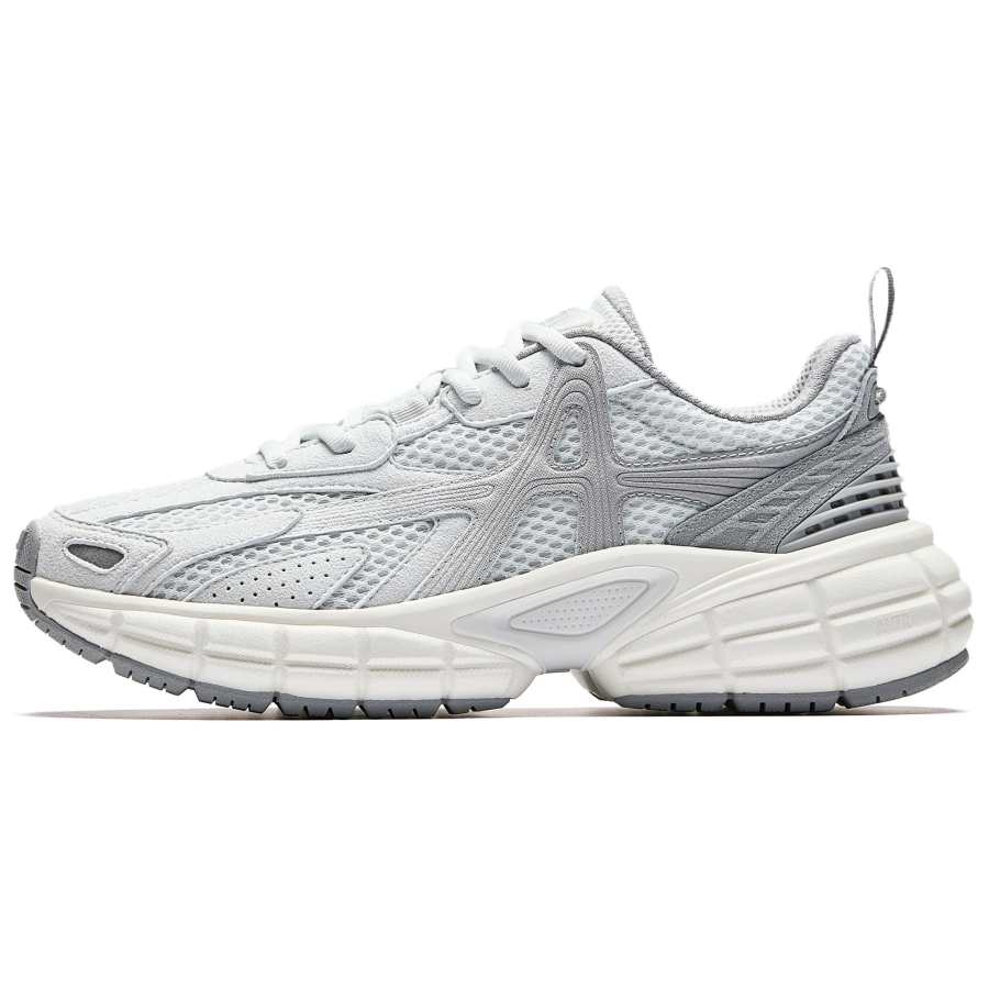 Anta Dawn Textile, Synthetic Leather Low top Casual Shoes Men's Gray