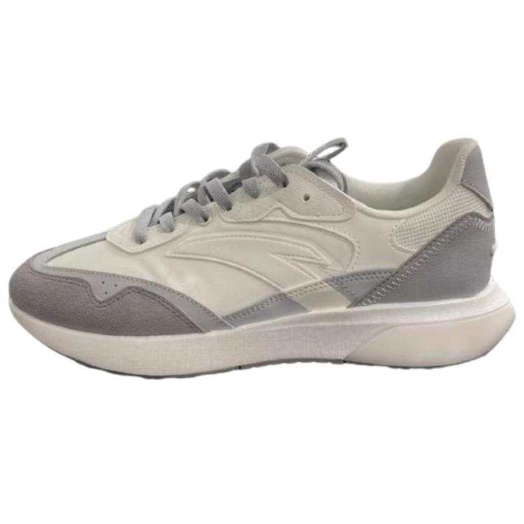 Anta HERITAGE Slip Resistant Abrasion Resistant Low top Casual Shoes Men's White Gray